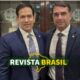 Marco Rubio teria articulado a ida de Flávio Bolsonaro aos EUA após pressões judiciais no Brasil, segundo afirma aliado de Donald Trump.